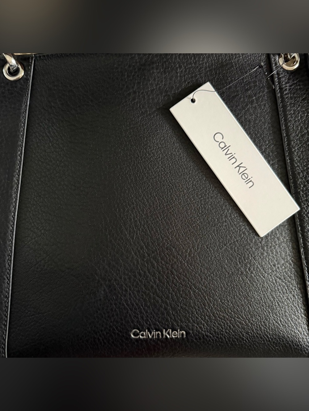 ✨NWT✨ Calvin Klein—Black Pebbled, Faux Leather, Shoulder Bag